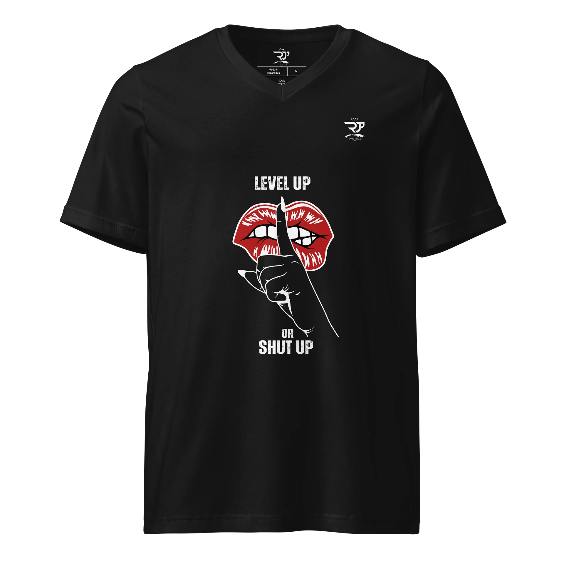 RJJ World Slogan Tee – Level Up or Shut Up product image (1)