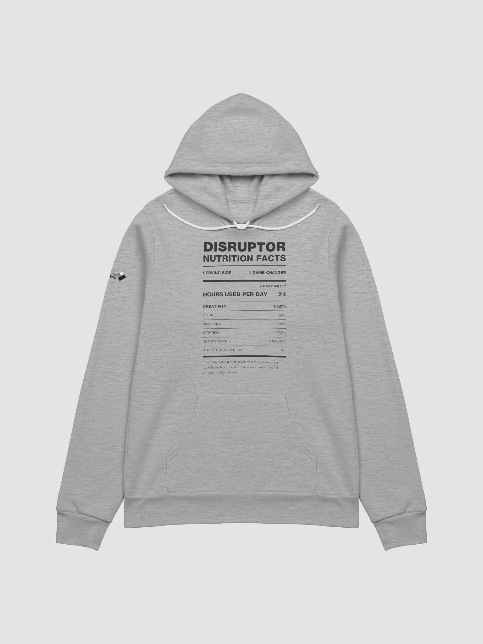 DISRUPTOR Nutrition Facts Comfort Hoodie product image (6)