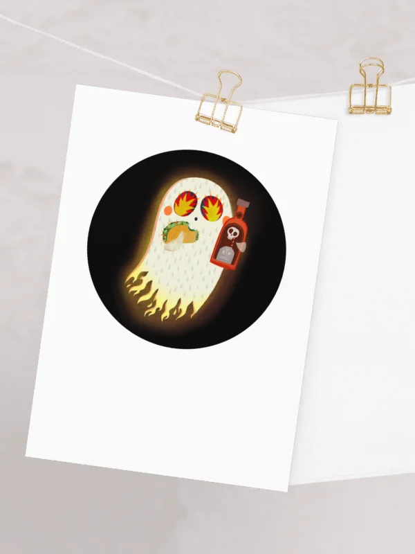 Little Ghost Hot Sauce - Greeting Card product image (9)