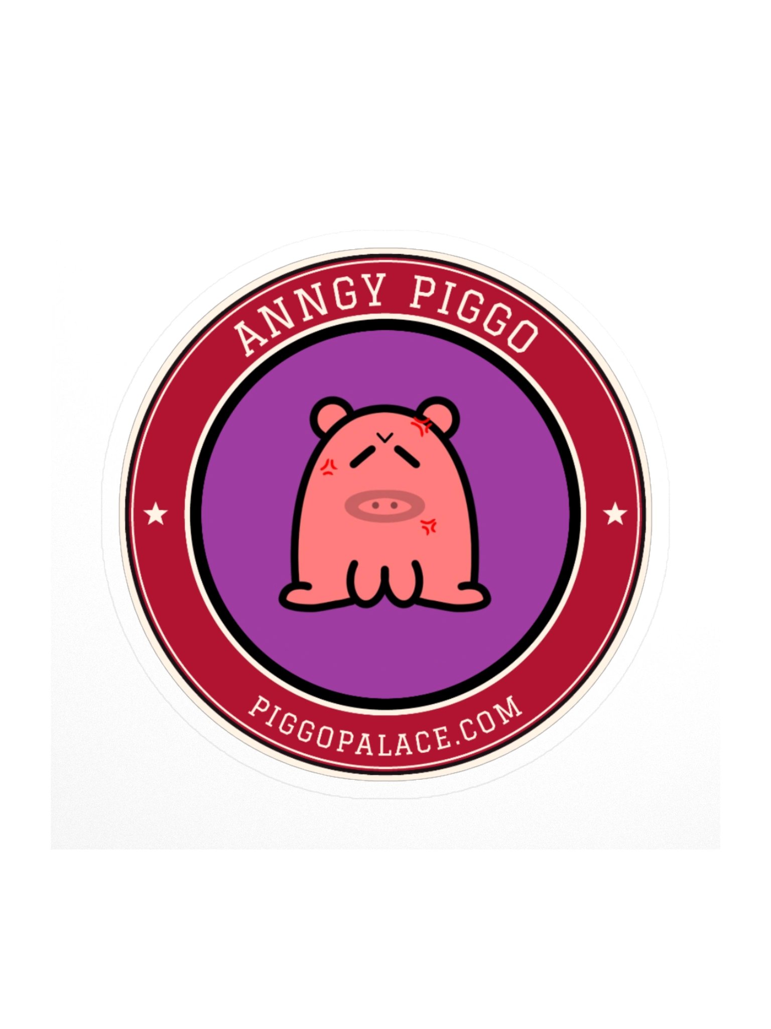 Anngy Piggo Varsity Sticker product image (1)