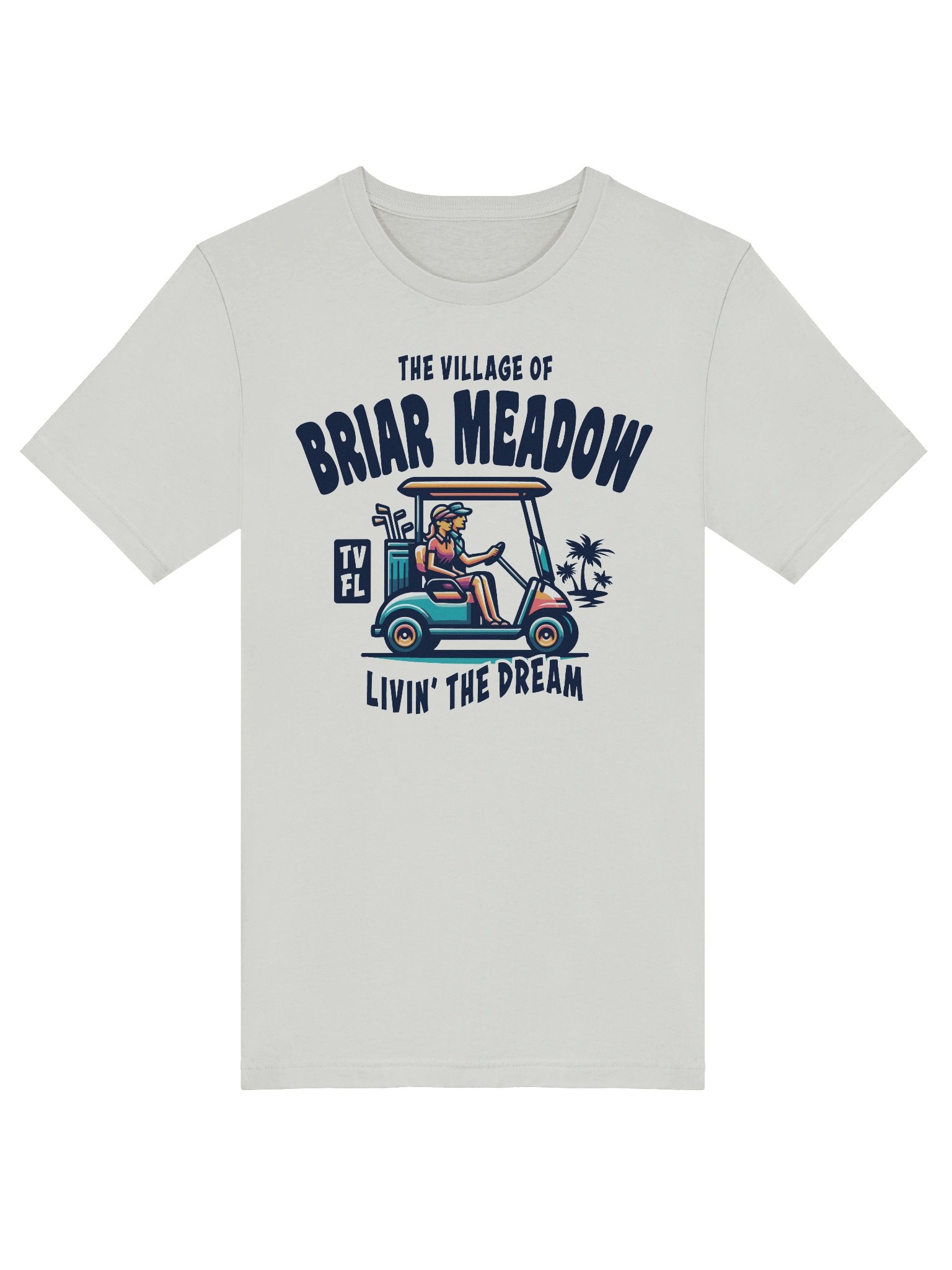 The Village of Briar Meadow TV FL Golf Cart Design T-Shirt product image (37)