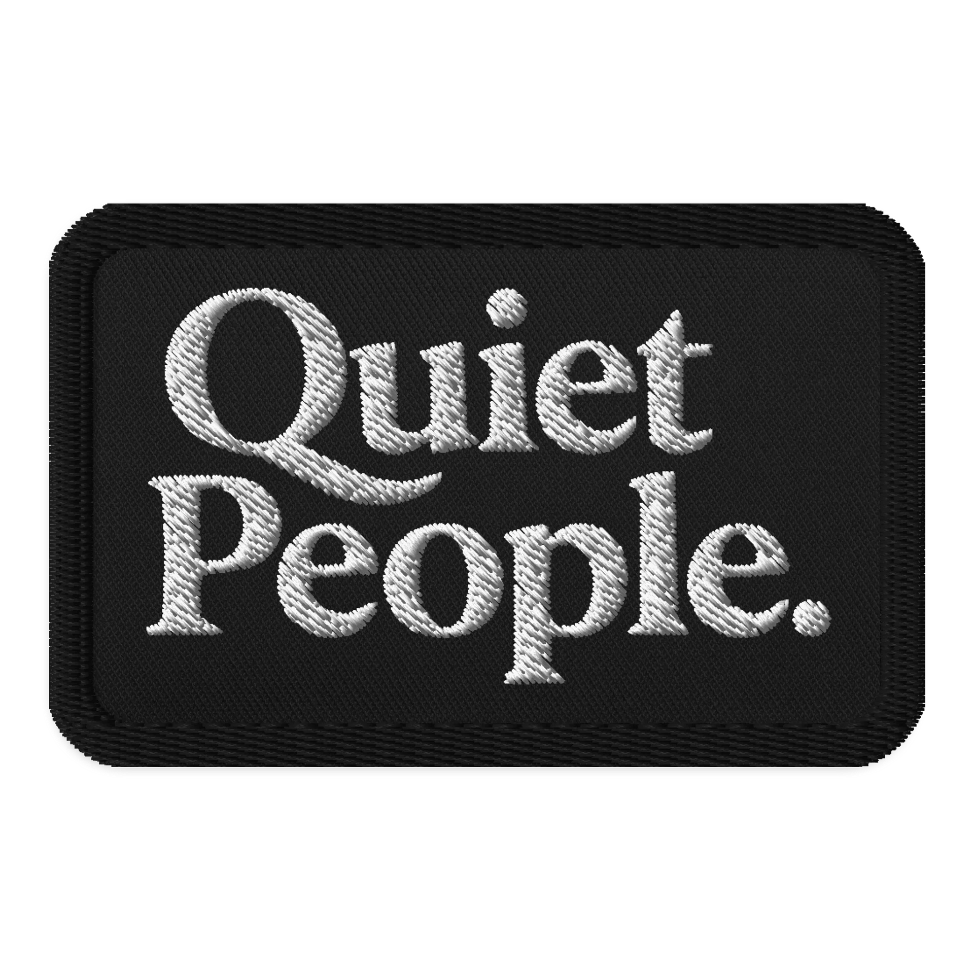 Quiet People Patch product image (1)