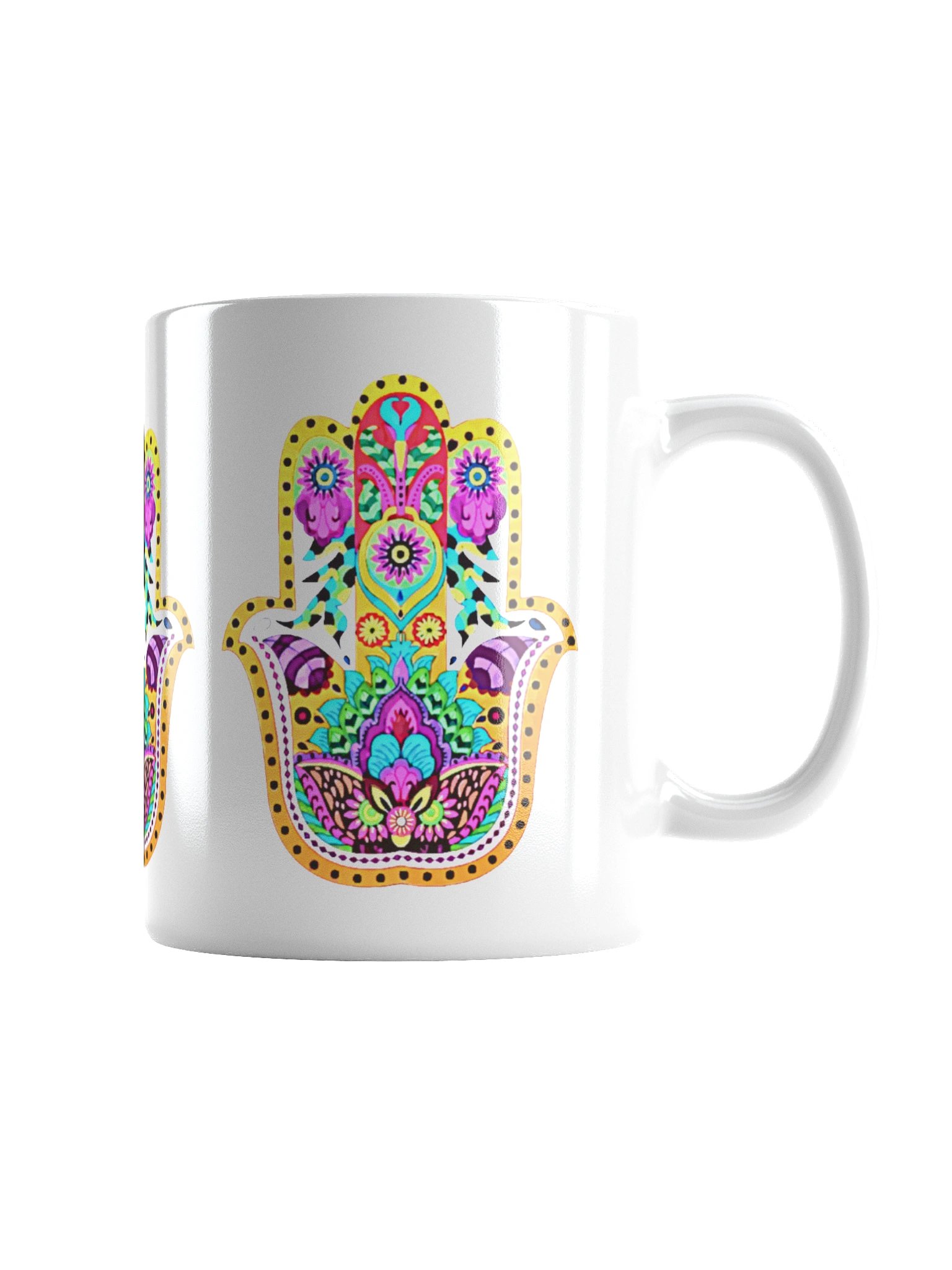 Radiant Hamsa Bloom - Mug product image (3)