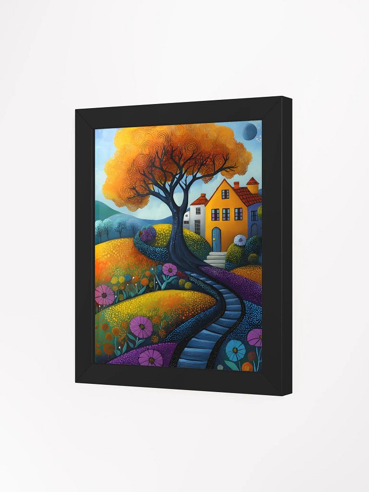 Framed wall art, titled 