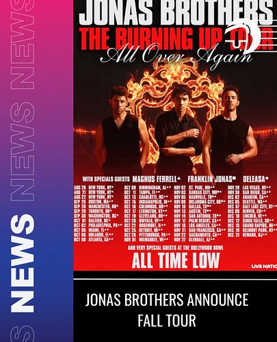 Jonas Brothers are headed out on tour. Godspeed to Columbus, who will be hosting them and a stadium show with twenty one pilo...
