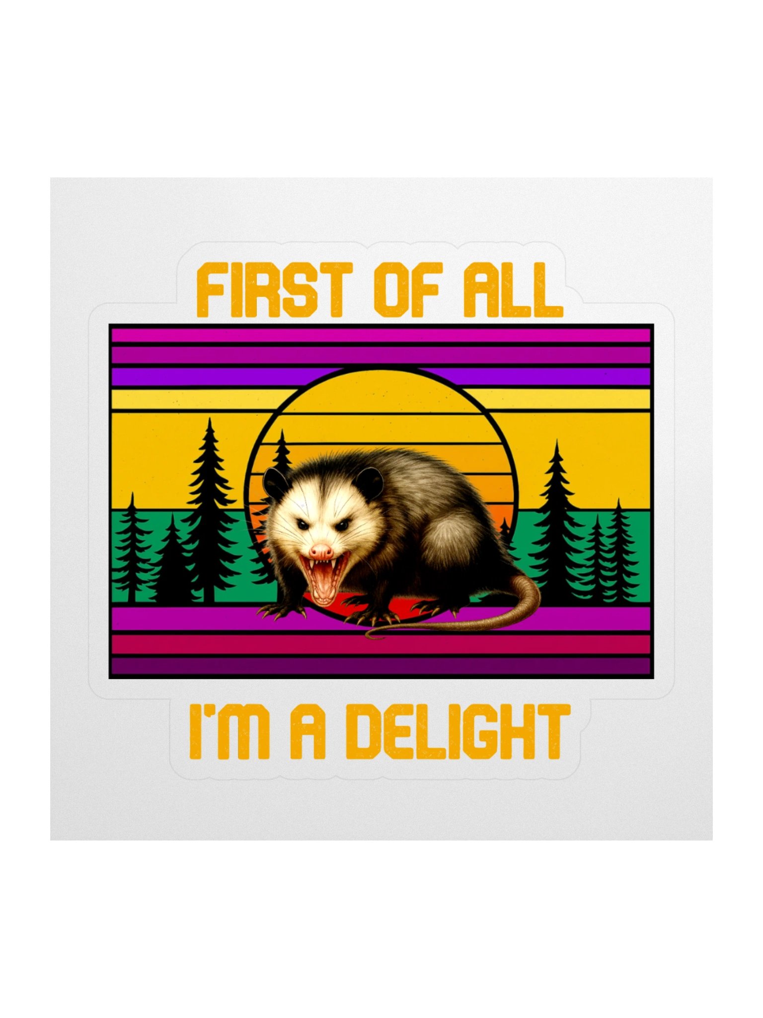 PASP Possum “I’m A Delight” Sticker - Fall product image (1)