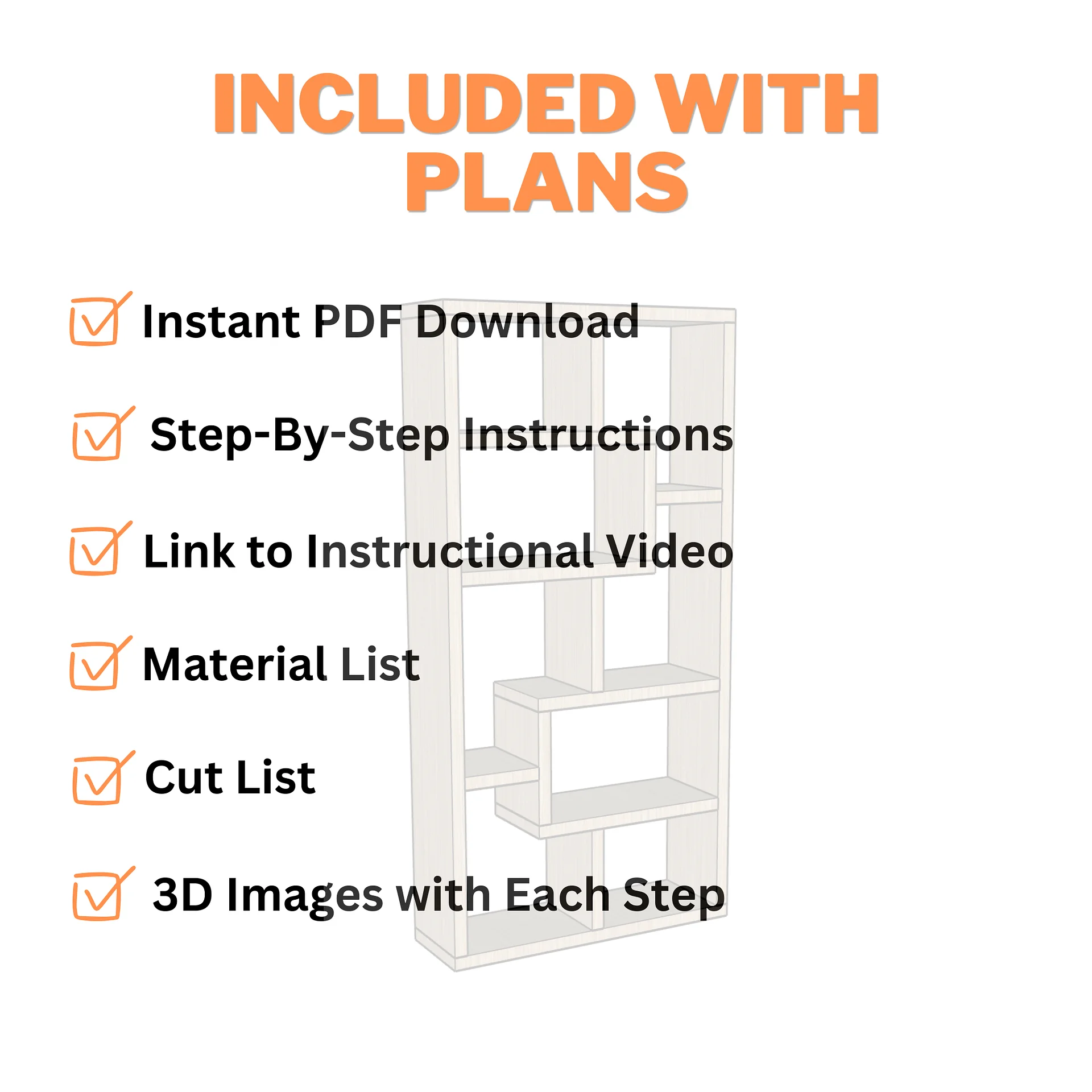 Bookshelf Plans (PDF) product image (4)