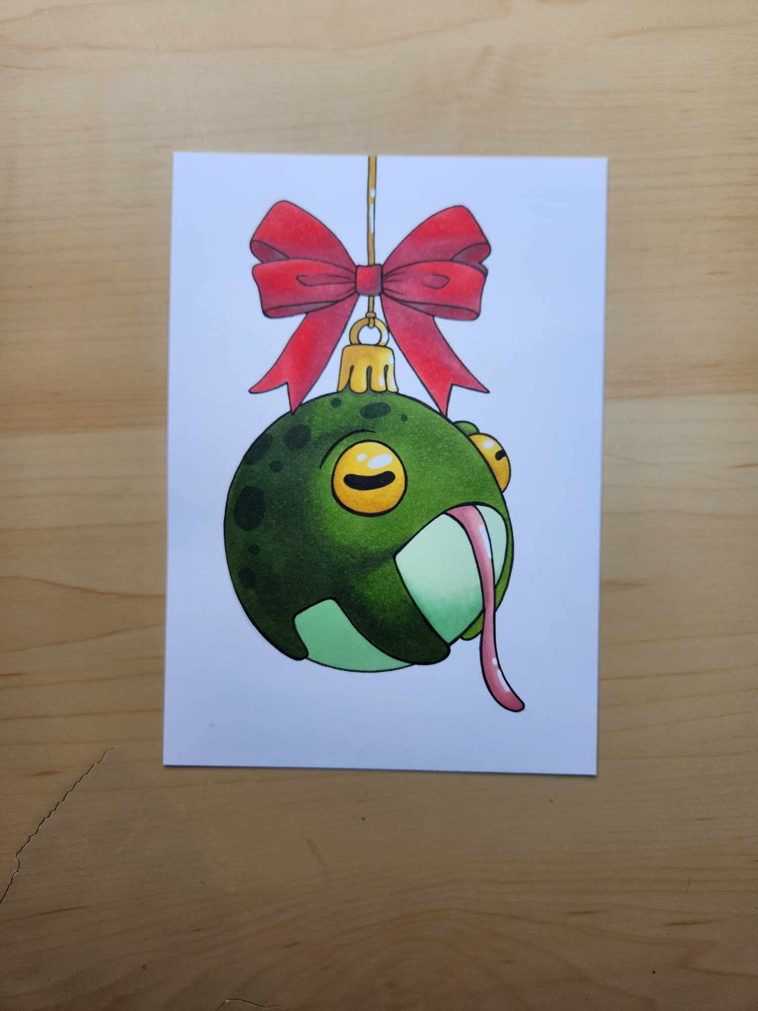 Dessin original Noël Grenouille product image (2)