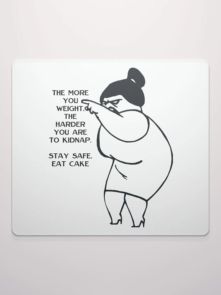 STAY SAFE, EAT CAKE StealthGrip Gaming Mouse Pad product image (3)