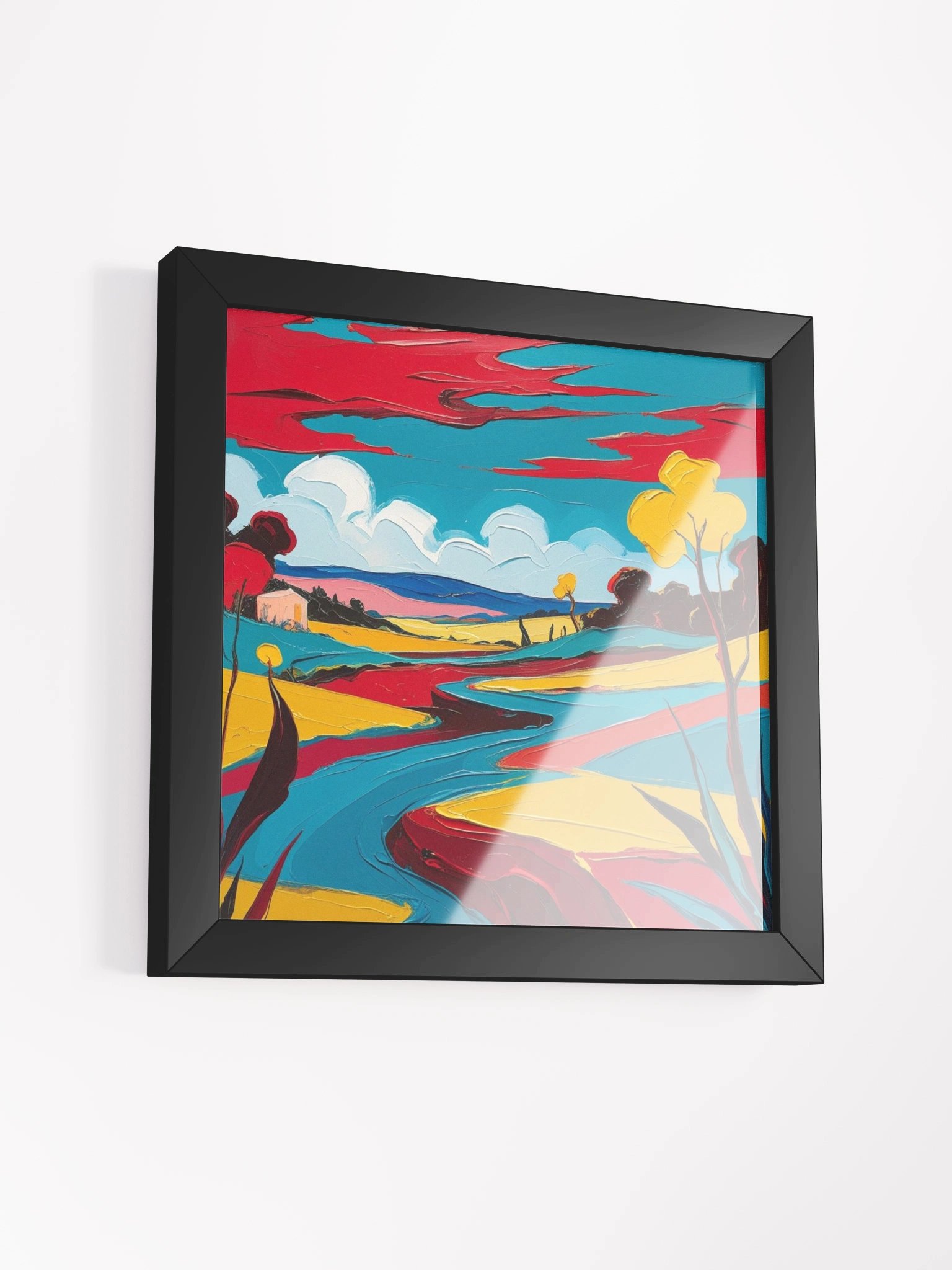 Vibrant Pathways: Framed Matte Poster product image (9)