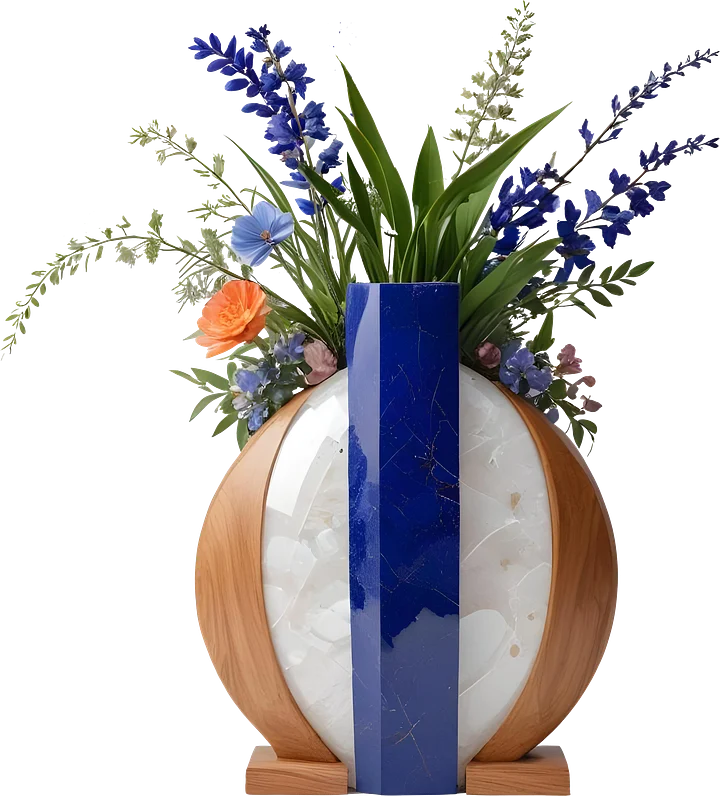Ocean's Grace – Vase scene creator png product image (1)