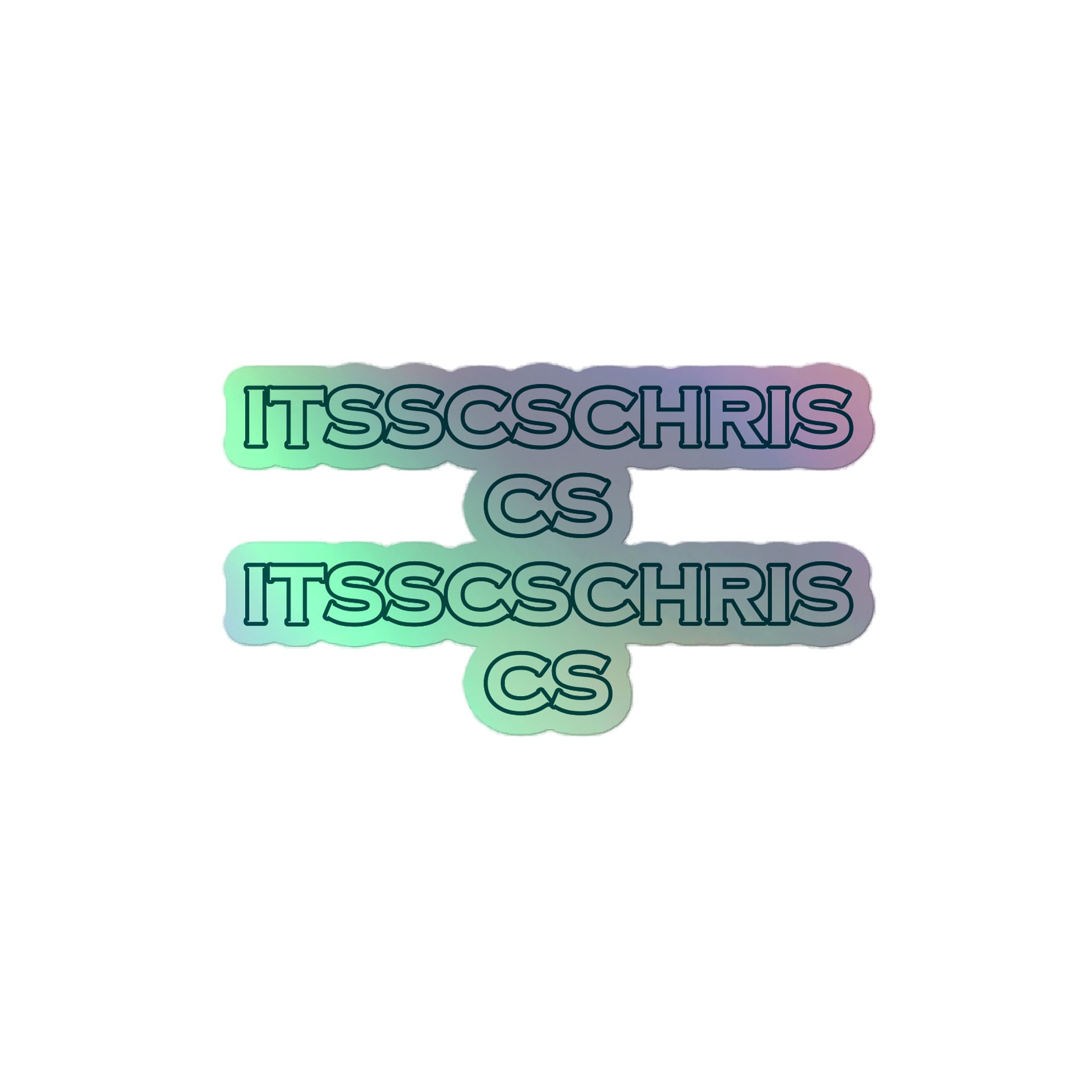 itssCSChris, CS, ItssCSChris, CS Holographic Sticker product image (1)