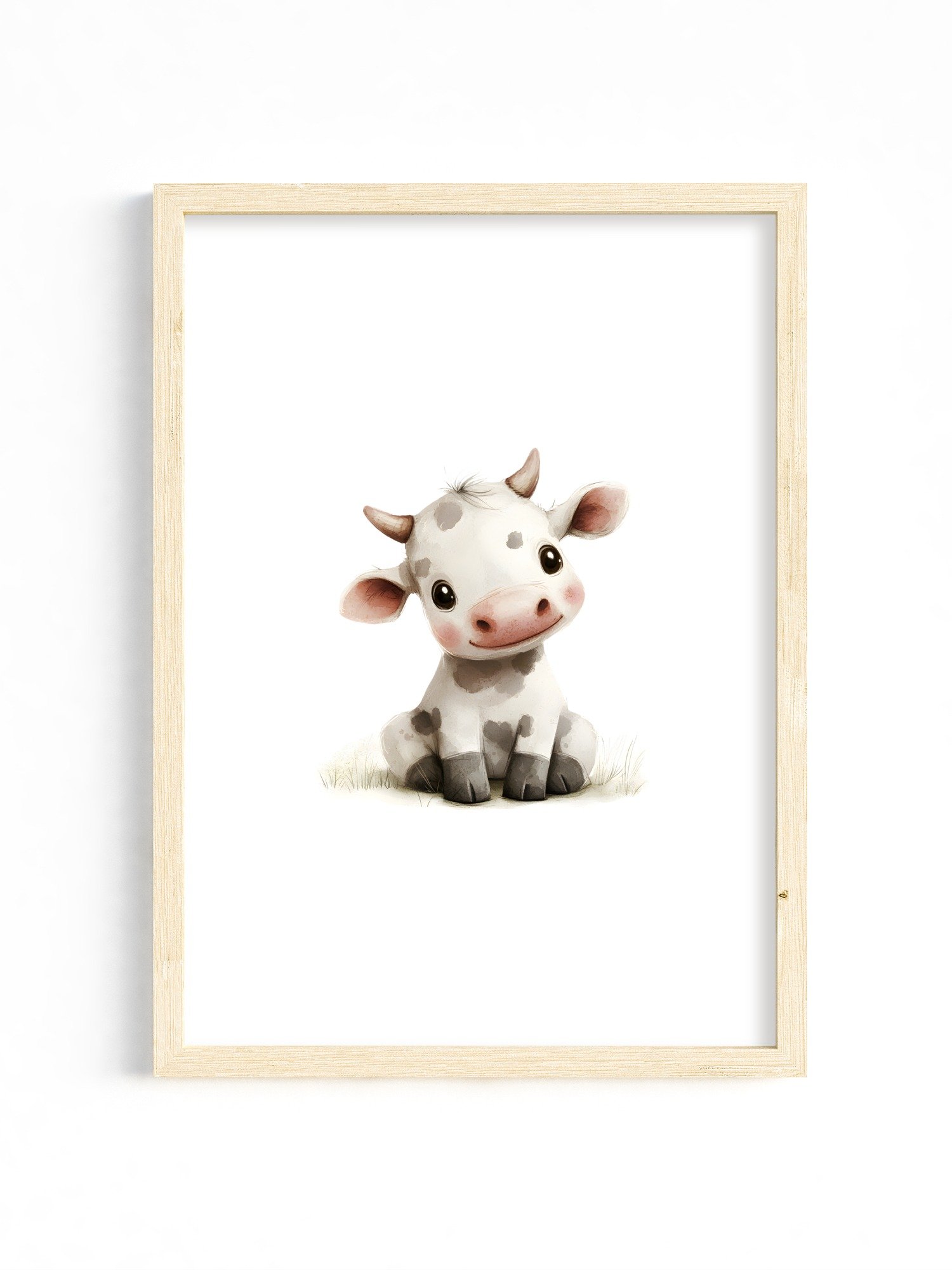 Daisy the Cute Cow Nursery Decor Print product image (1)