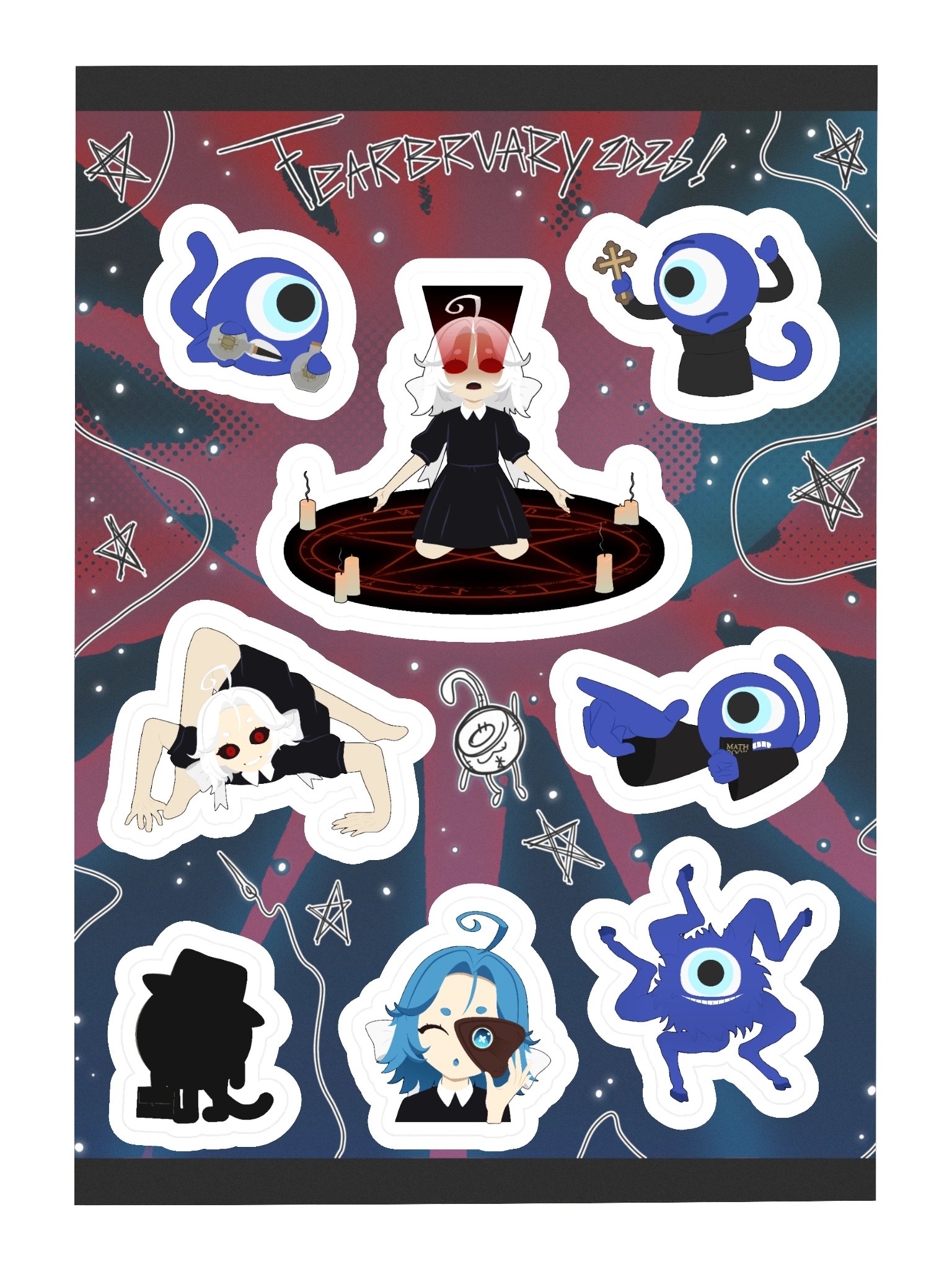 Fearbruary 2026 Special Sticker Sheet! product image (3)