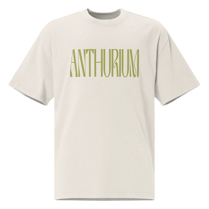 ANTHURIUM COLLAGE - Oversized Faded T-Shirt product image (1)