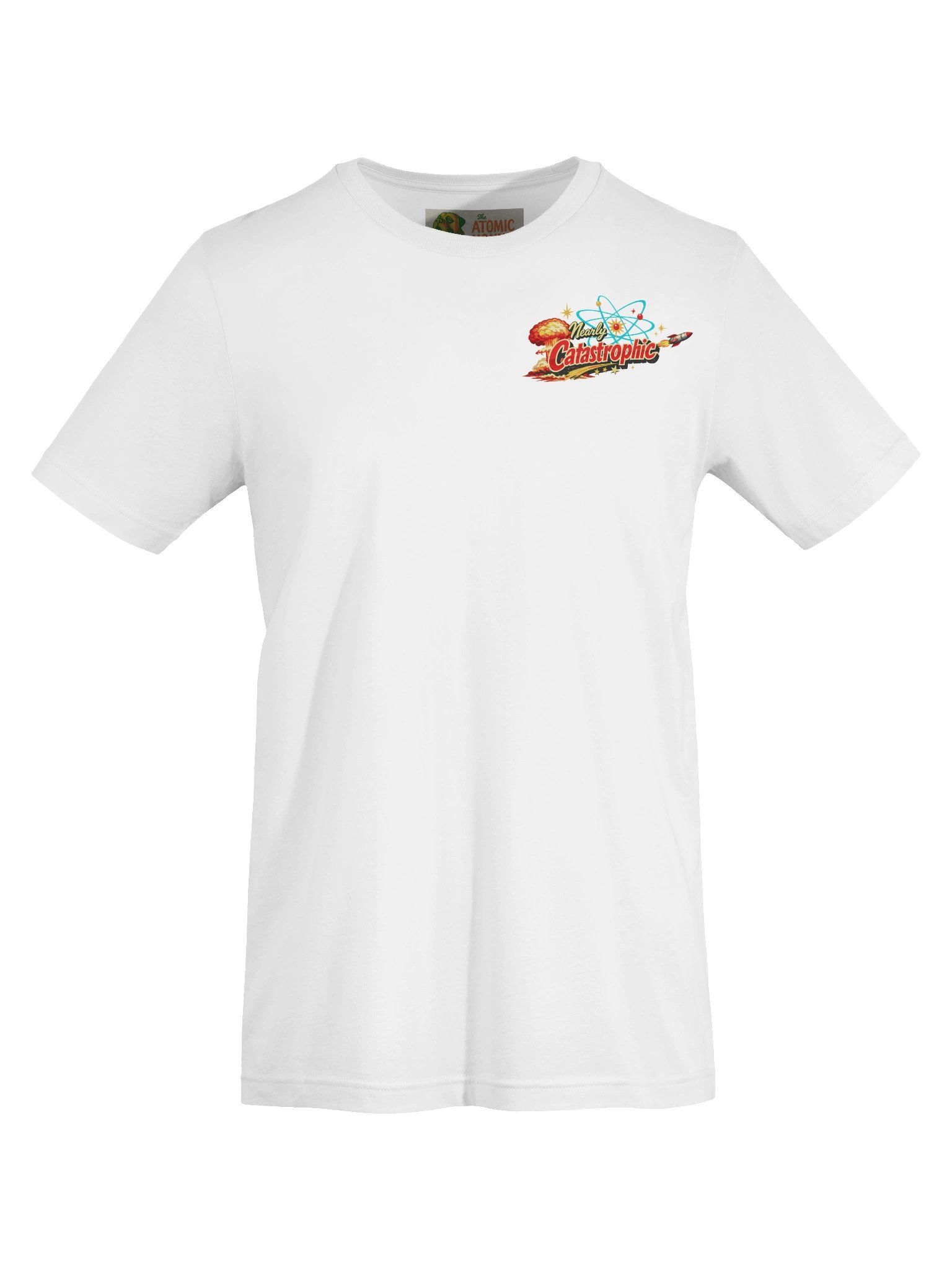 Nearly Catastrophic Atomic Era T-Shirt – Retro 1950s Sci-Fi Explosion Graphic Tee | Mid-Century Modern Vintage Style Shirt product image (36)