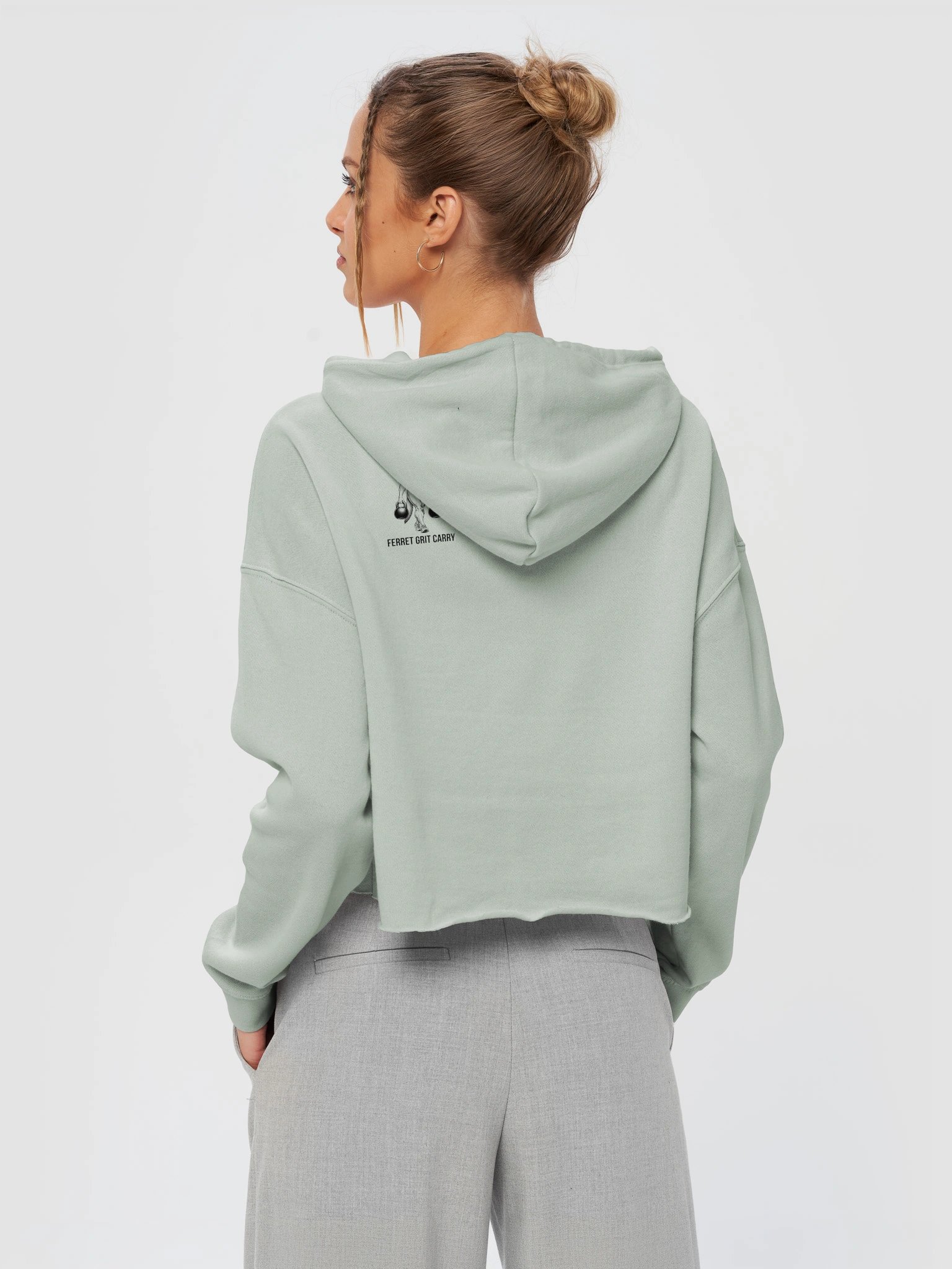 HYBRID ZOO – FERRET CROP HOODIE product image (3)