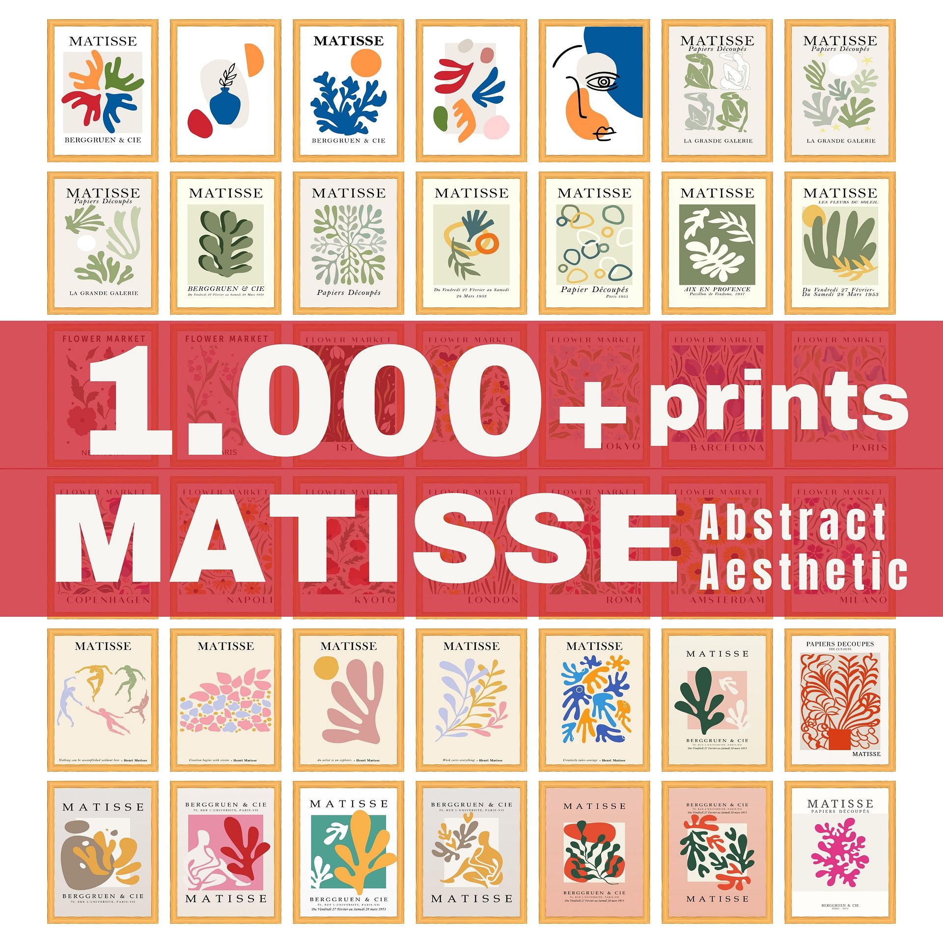 Matisse Art Print Set of 1000+ Aesthetic Matisse Poster product image (1)