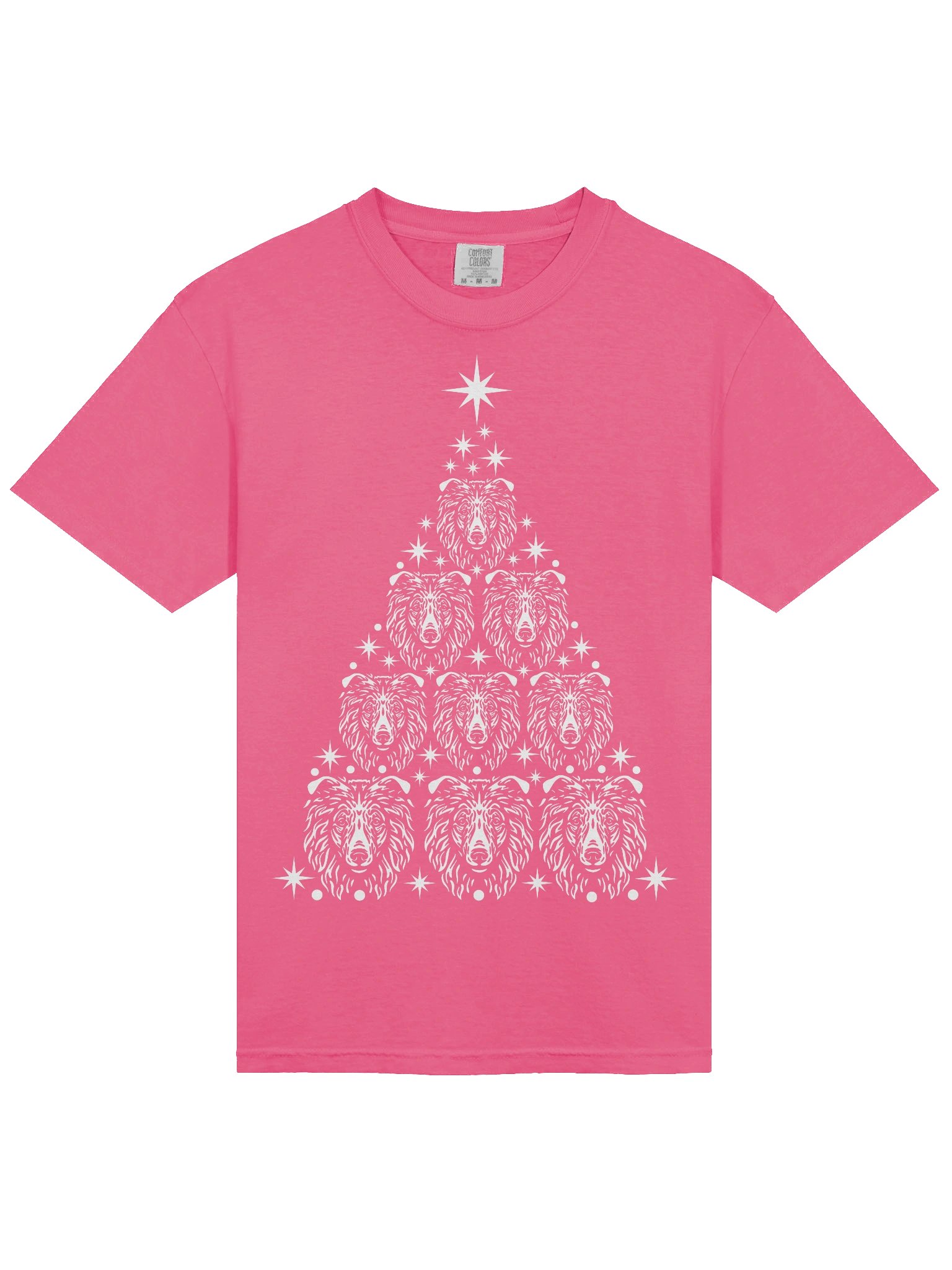 Rough Collie Christmas Tree T-Shirt product image (5)