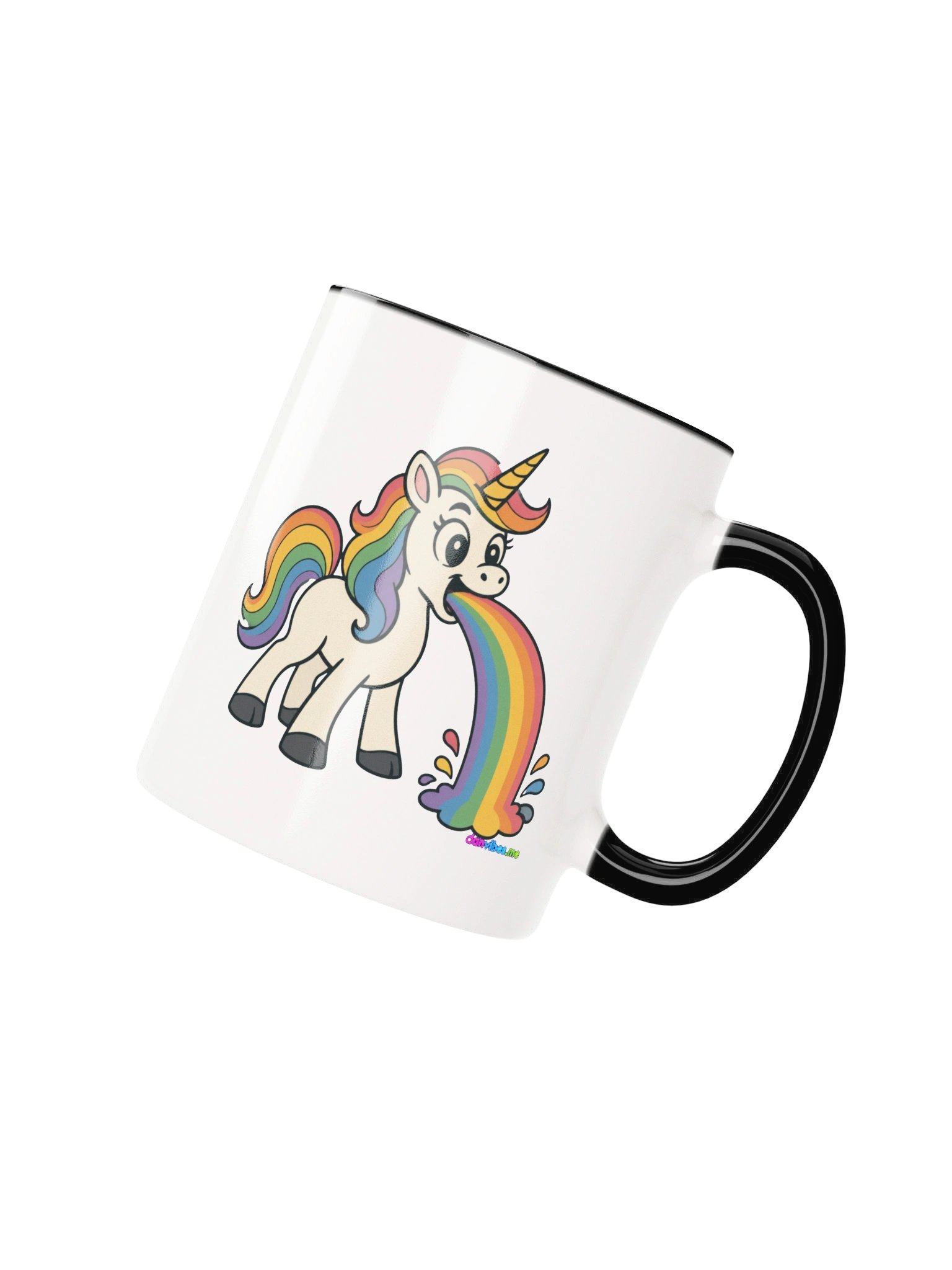 Puking Unicorn - Two Tone Coffee Mug product image (13)