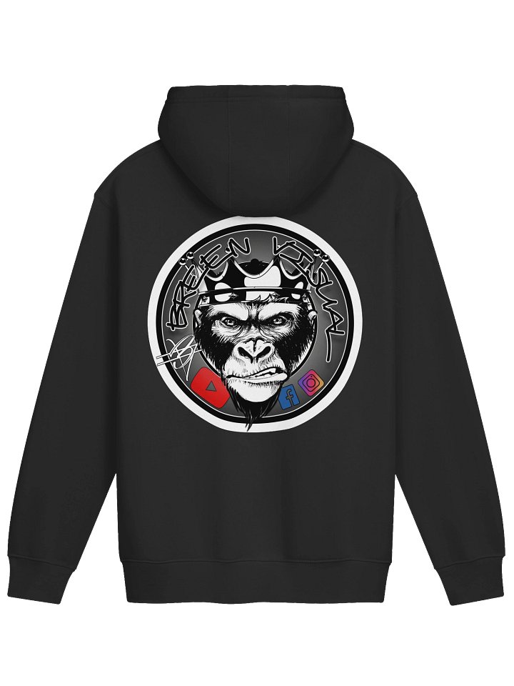BreenVisual Crowned Ape Hoodie [white front] product image (2)