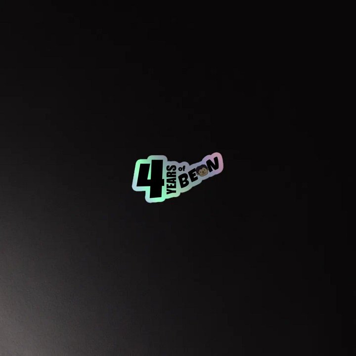 4-Year Anniversary Shiny Sticker product image (2)