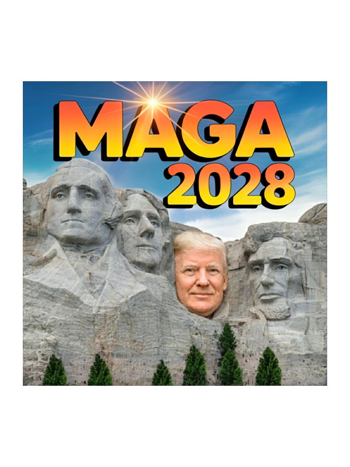 MAGA 2028 Mount Rushmore Stickers - Premium Vinyl product image (1)