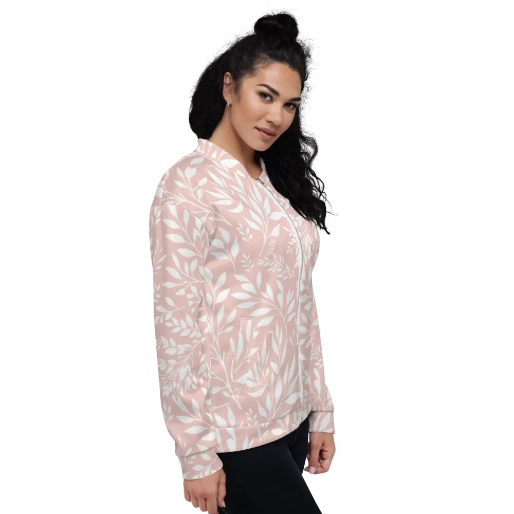 Branches Blush Pink Bomber Jacket product image (4)
