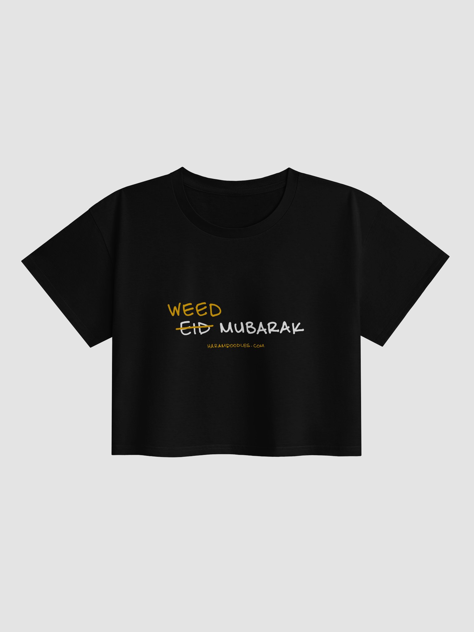 Weed (Eid) Mubarak Crop T-Shirt product image (1)