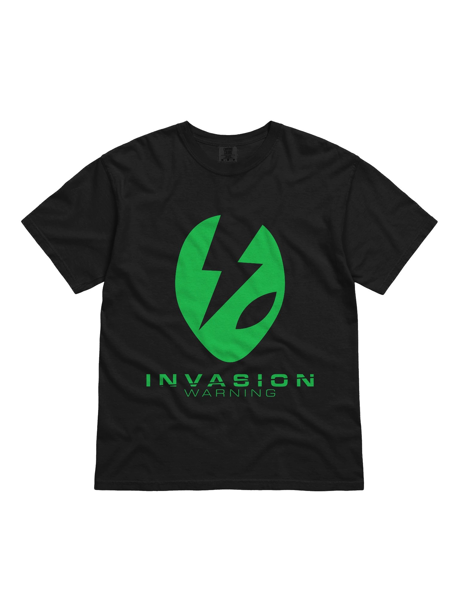 ALIEN INVASION WARNING GREEN LASER EDITION T-SHIRT product image (1)