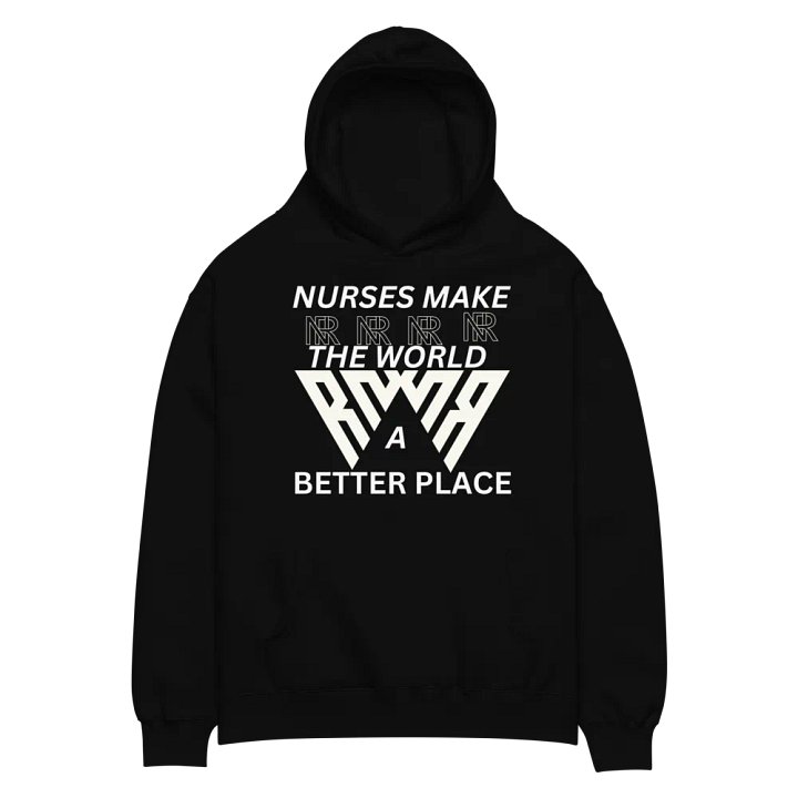 Tri-Wave Emblem Oversized Hoodie product image (2)