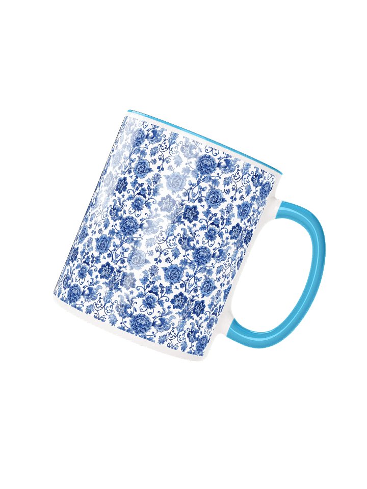Blue Floral Porcelain Mug product image (2)
