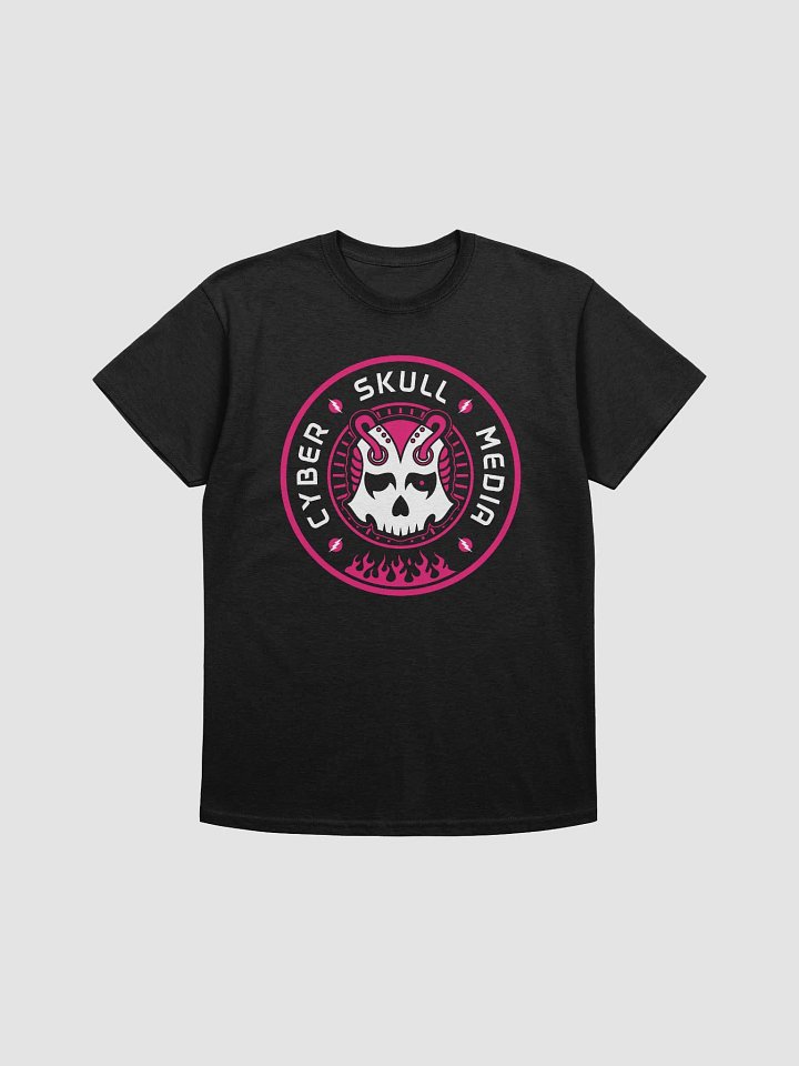 Cyber Skull Media Logo Tee | Pink (Basic) product image (1)