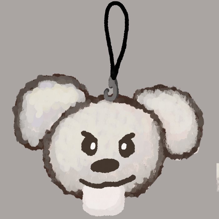 Marshmellow Puppy Phone Charm [Winter 2025 Seasonal] product image (1)