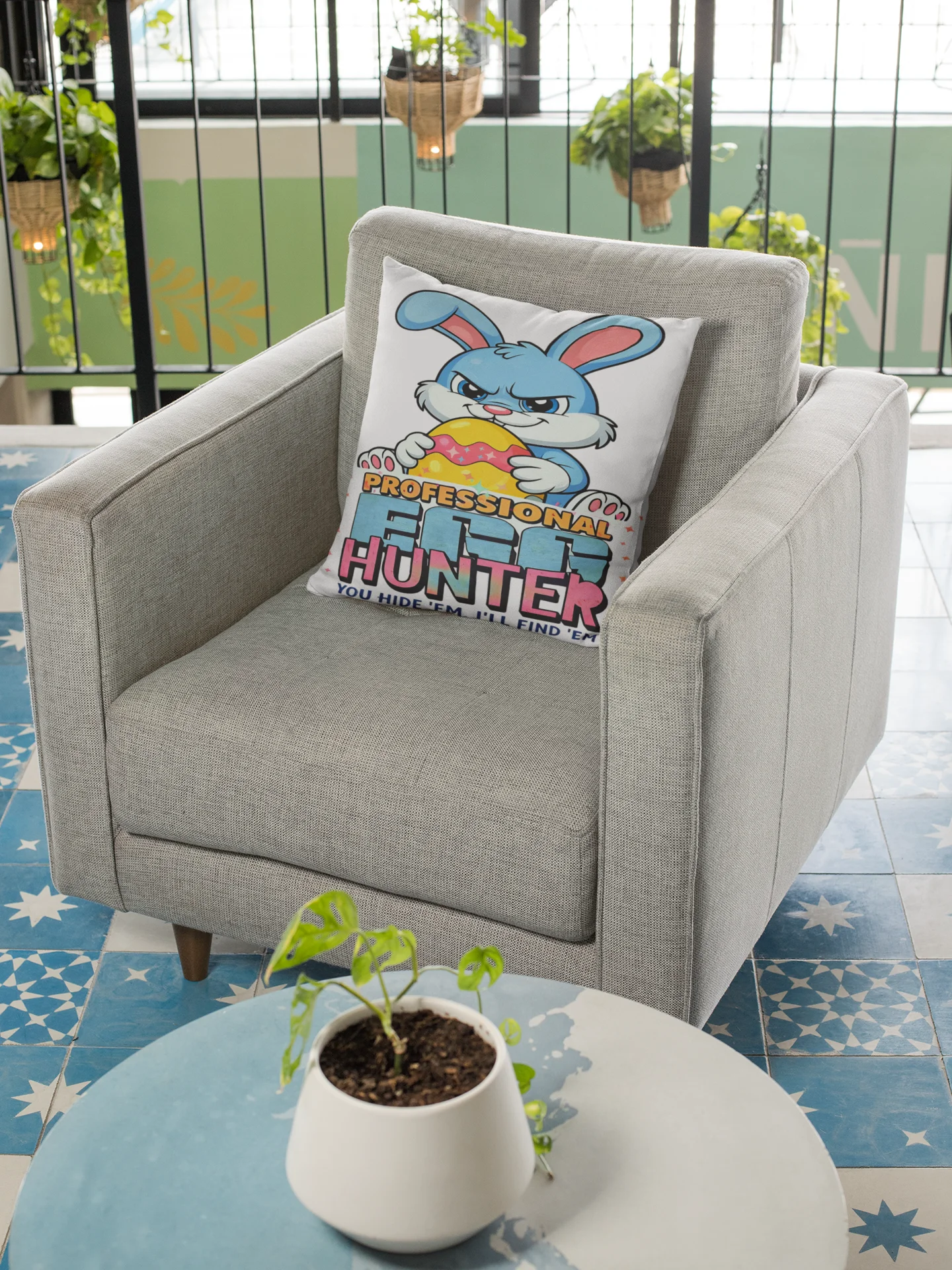 Professional Egg Hunter Easter Bunny Pillow product image (20)