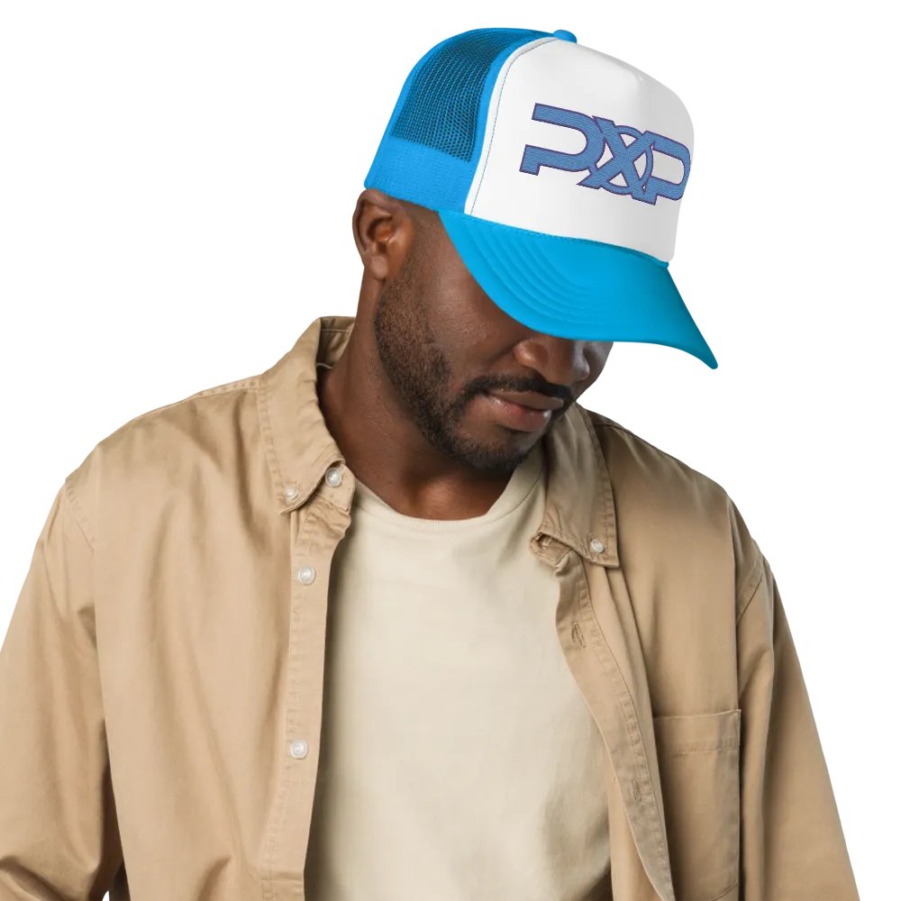 PopXcast Official Live Stream Trucker Hat with 3D Puff Embroidery product image (7)