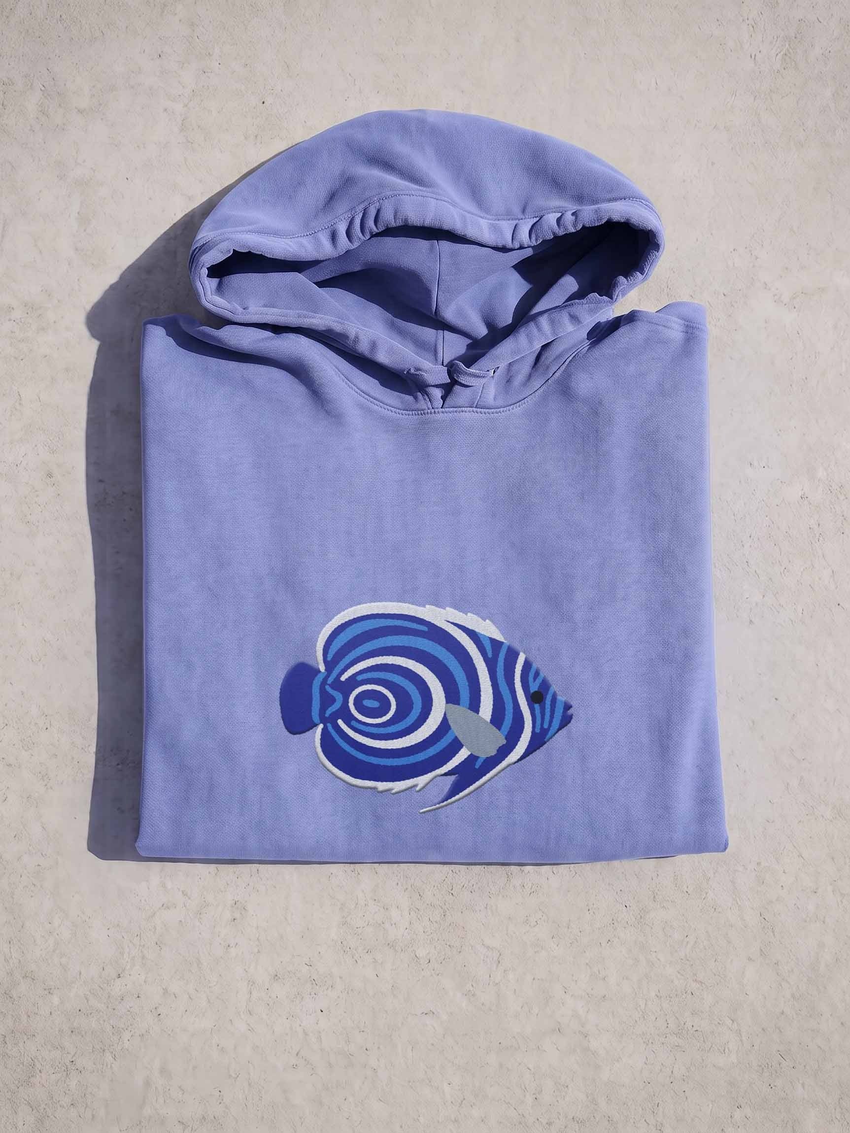 Juvenile Emperor Angelfish Premium Hooded Sweatshirt (Embroidered) for Reef and Marine Aquarium Lovers product image (1)