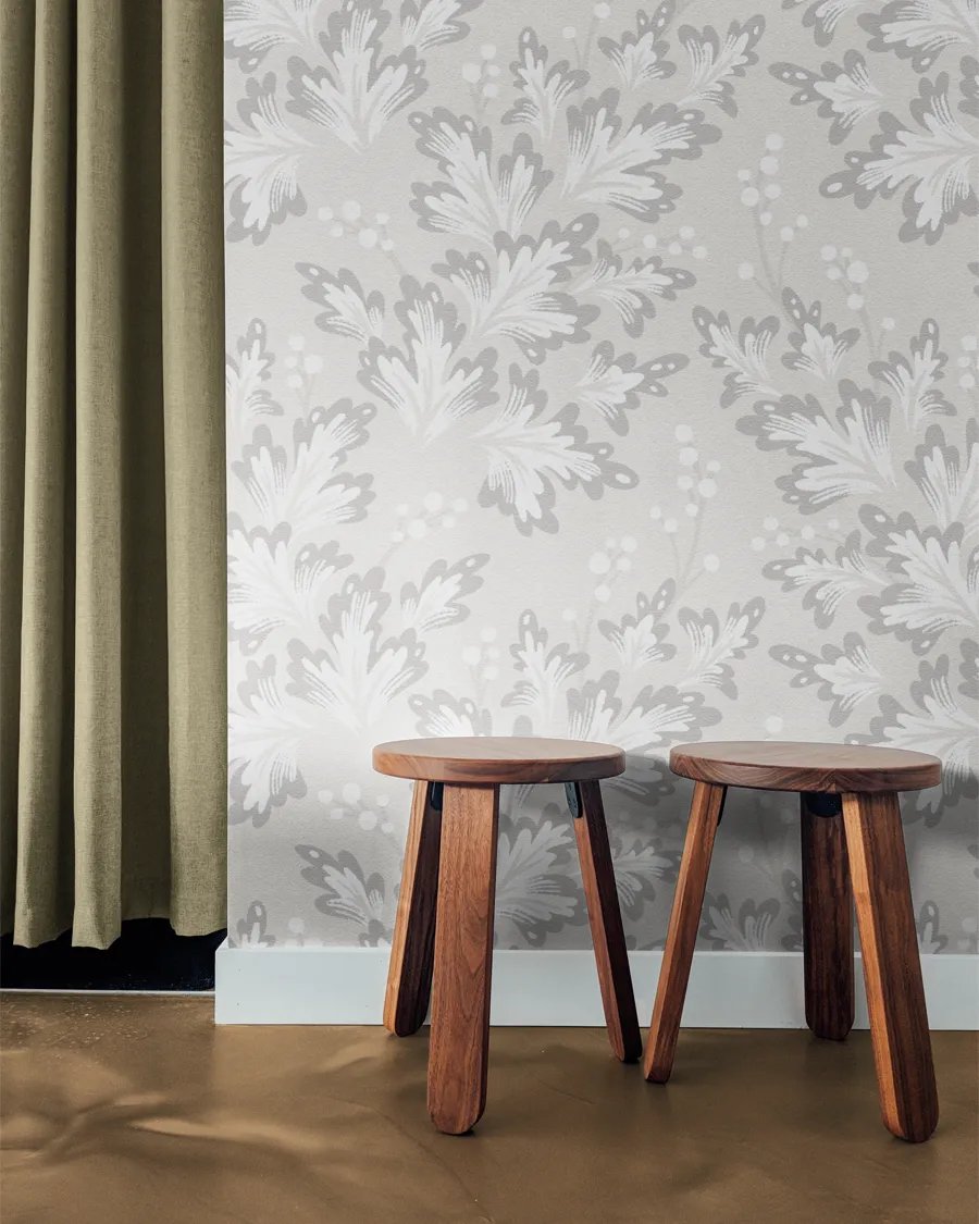 Wallpaper Mockup with Wooden Stools product image (1)