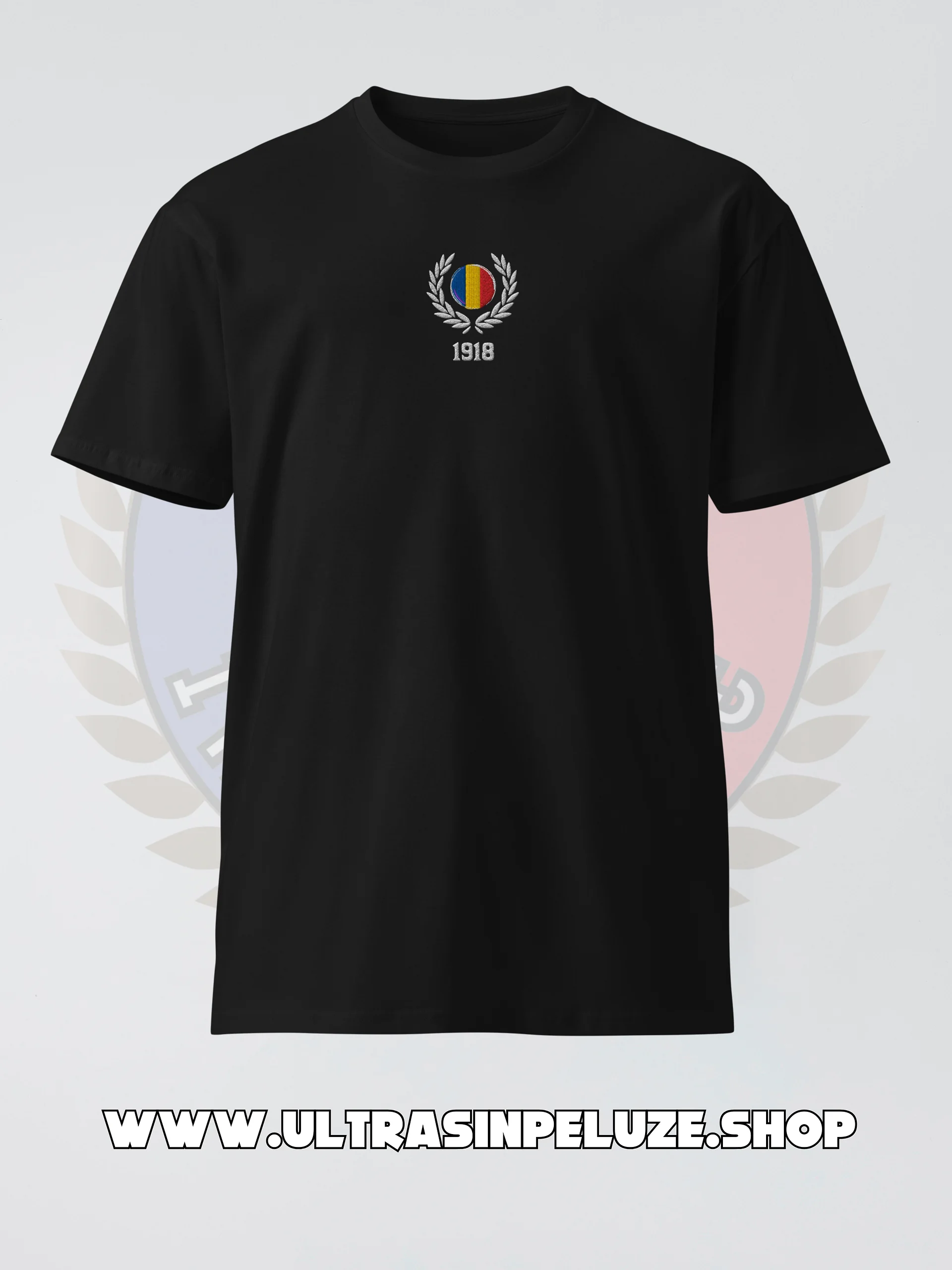 Tricou Brodat Ultras "1918" – Design Tricolor, 100% Bumbac product image (1)