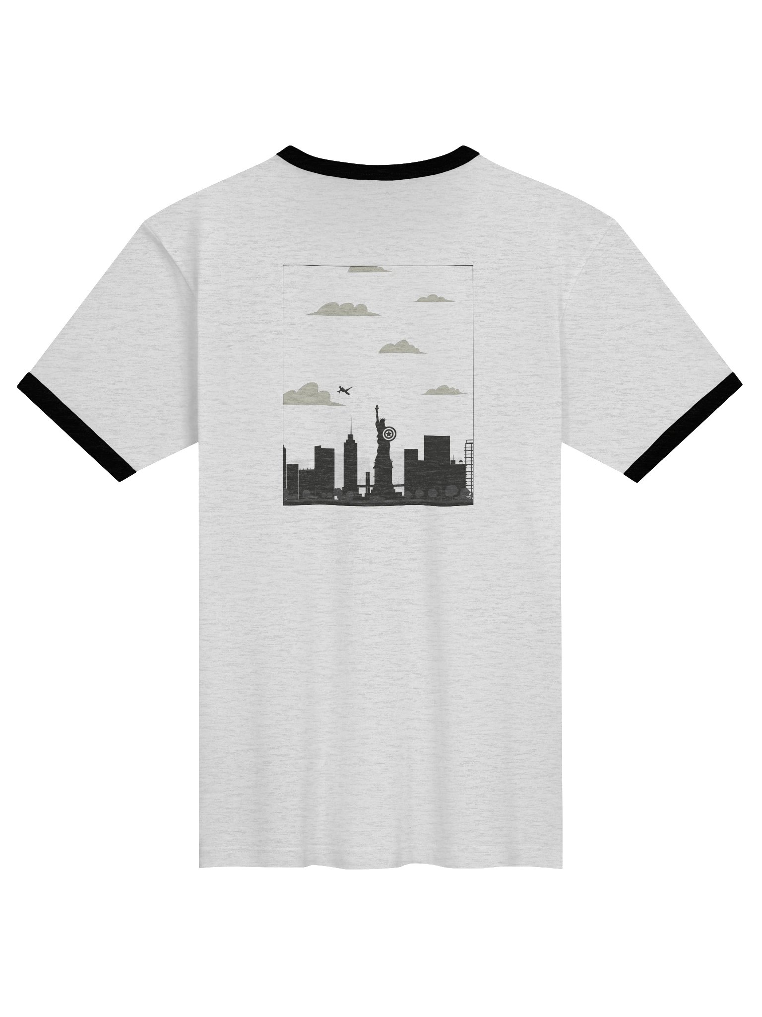 Symmetric Crest Unisex Ringer Tee product image (4)