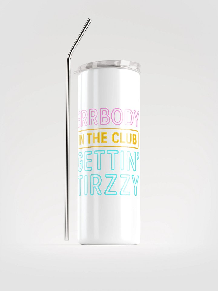 Tirzzy Club Straw Stainless Steel Tumbler product image (2)
