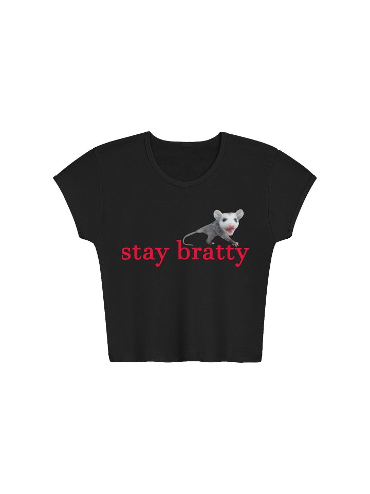 Stay Bratty opossum crop product image (3)