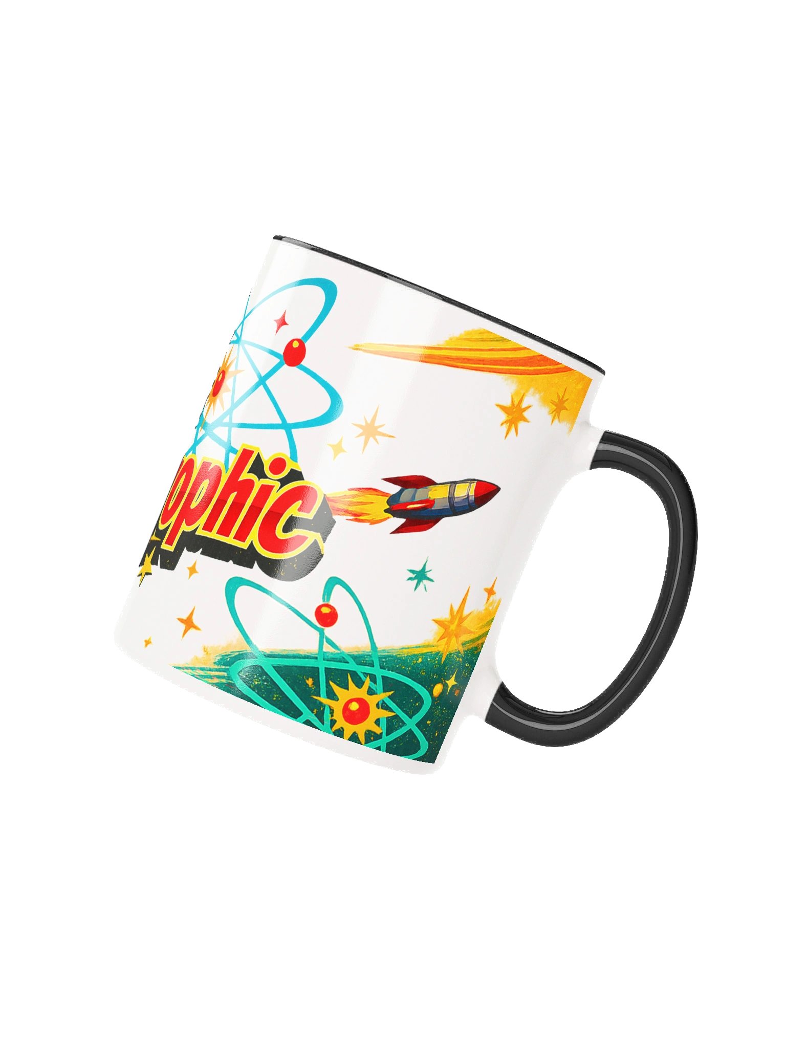 Nearly Catastrophic Retro Atomic Coffee Mug – Funny Mid-Century Modern Mug | Vintage 50s Style Gift for Coffee Lovers product image (3)