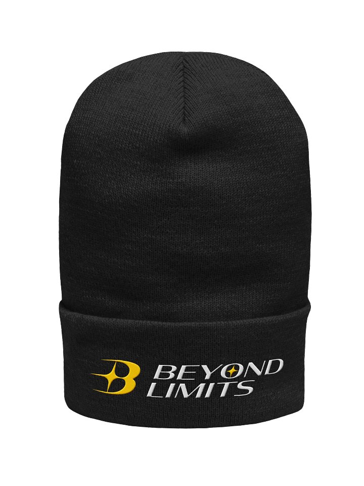 LockupBlackWhite Beanie product image (1)