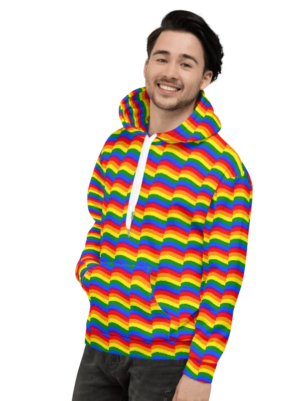 Rainbow hoodie product image (4)