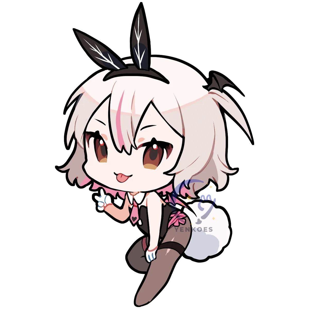 Bunnerdette Sticker product image (1)