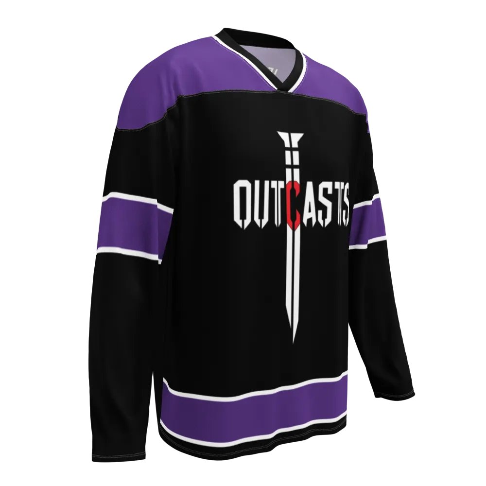 Outcasts Hockey Jersey Black/Purple product image (5)