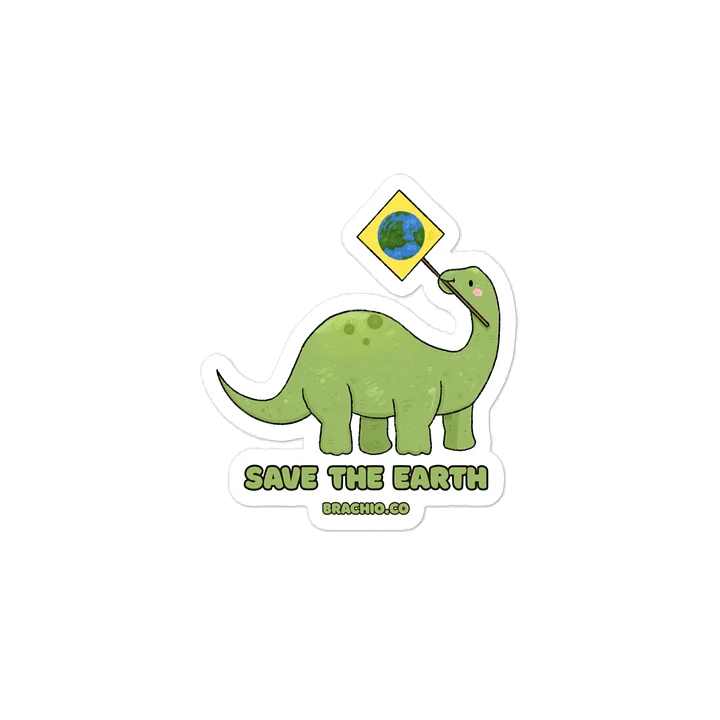 Save The Earth - Dinosaur Sticker product image (2)