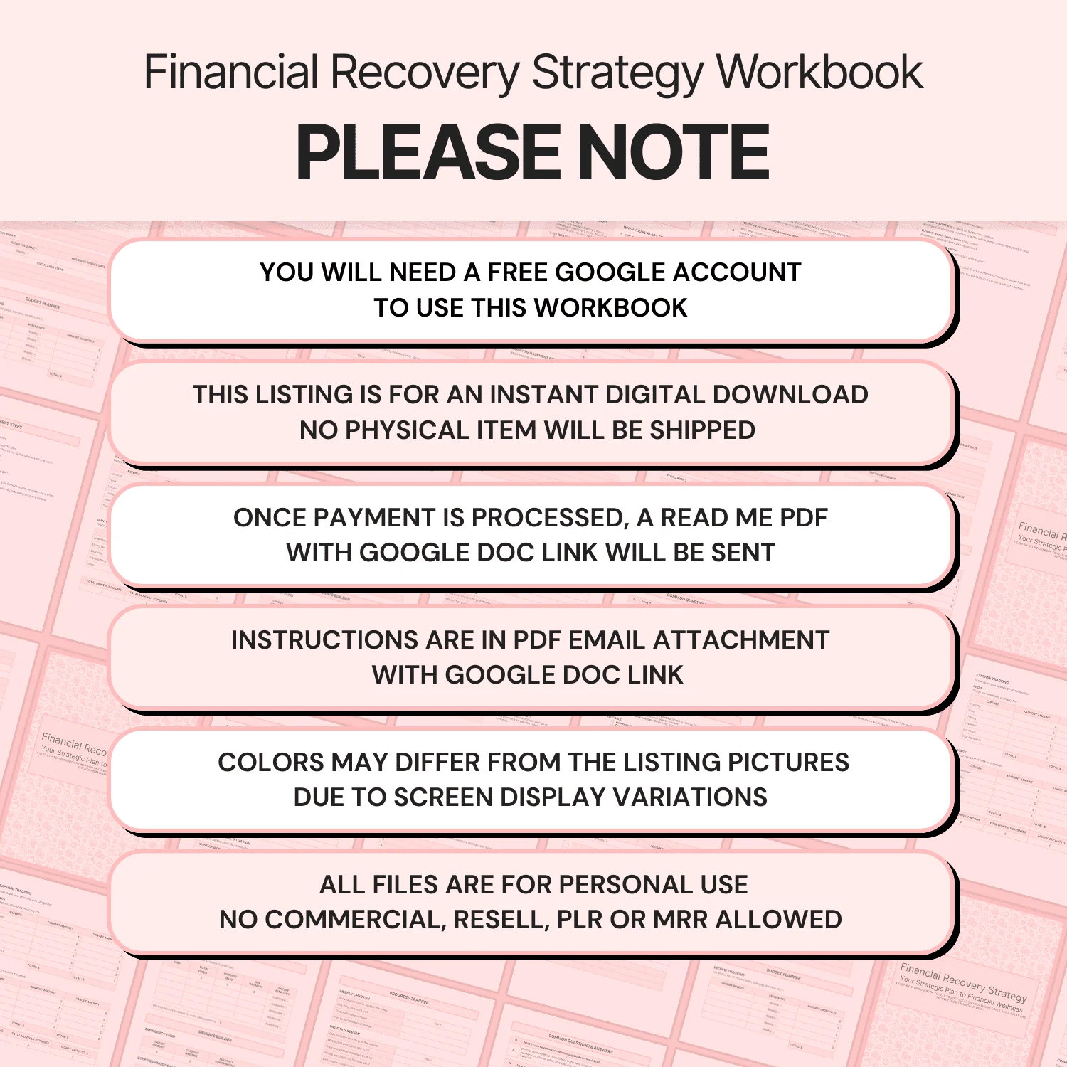 Financial Recovery Strategy - Google Docs product image (9)