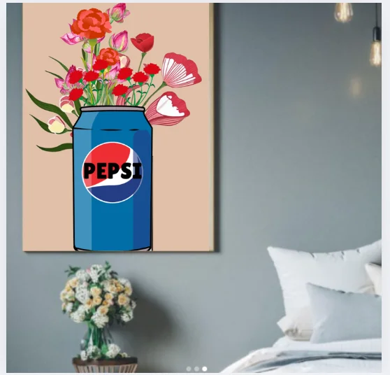 Pepsi Flower Wall Art product image (5)